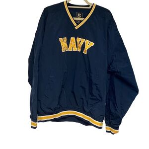 Gear For Sports pullover shirt Navy on front Navy seal on sleeve V-neck Sz XLG